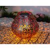 Solar-Außenstehlampe warmweiß IP 44 Ø 28,5 x 24,5 cm
