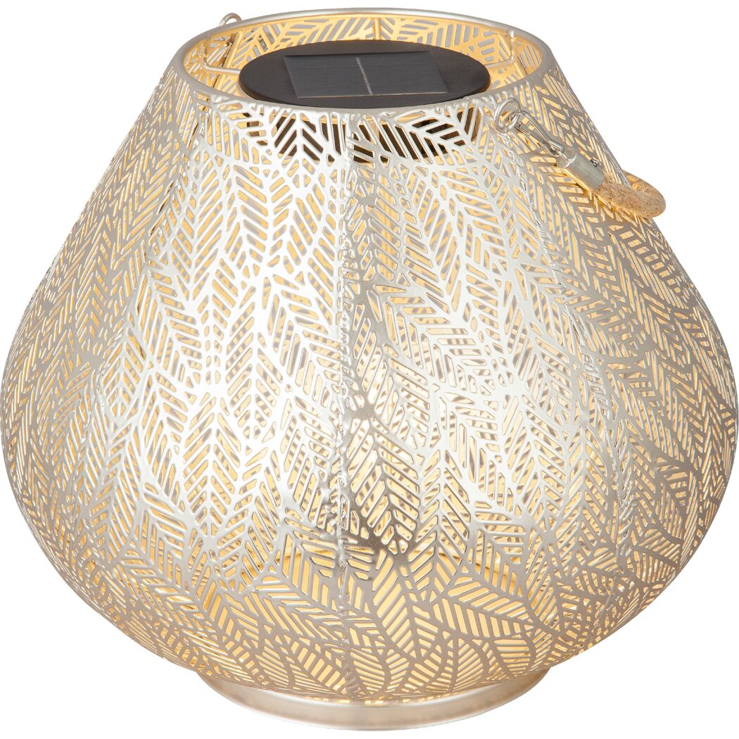 Solar-Außenstehlampe warmweiß IP 44 Ø 28,5 x 24,5 cm