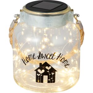 Solar Dekolicht 'Home Sweet Home' Glas Ø 14 cm