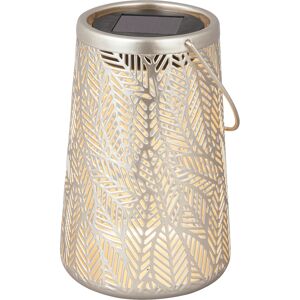 Solar Laterne 'Leaves' silber Ø 11 x 18 cm