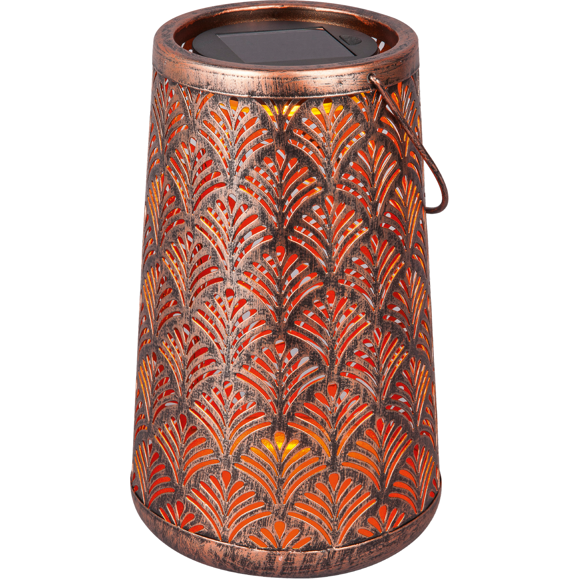 Solar Laterne kupferfarben Ø 14,7 x 24,5 cm