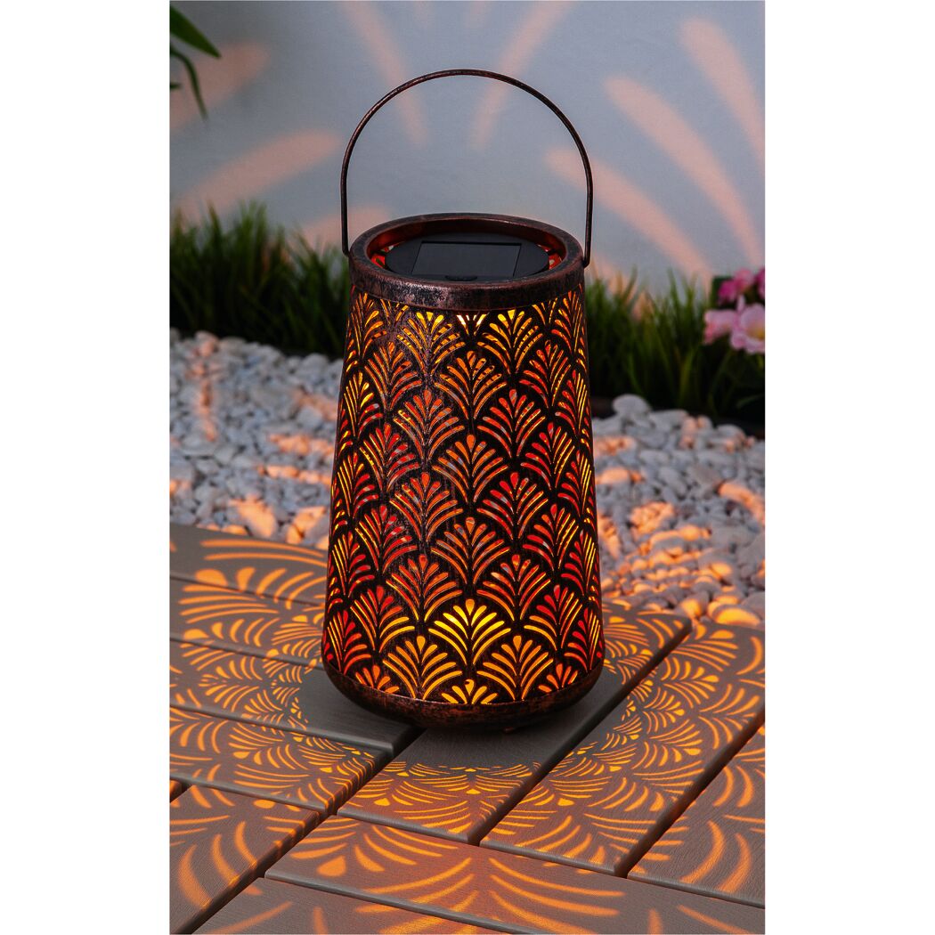 Solar-Außenstehlampe warmweiß IP 44 Ø 14,7 x 24,5 cm