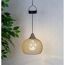 Solar Pendelleuchte Metall beige Ø 18,5 cm