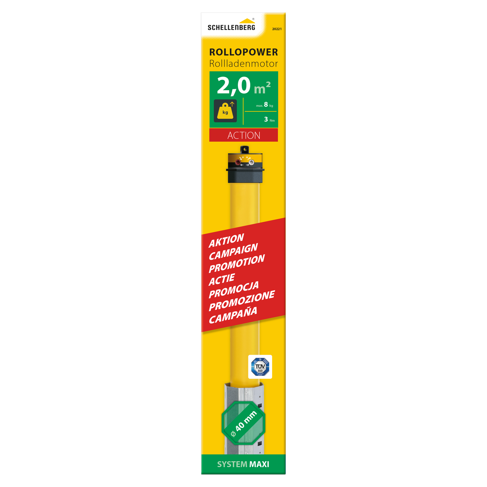 Rollladenmotor 'Mini Action' 3 Nm