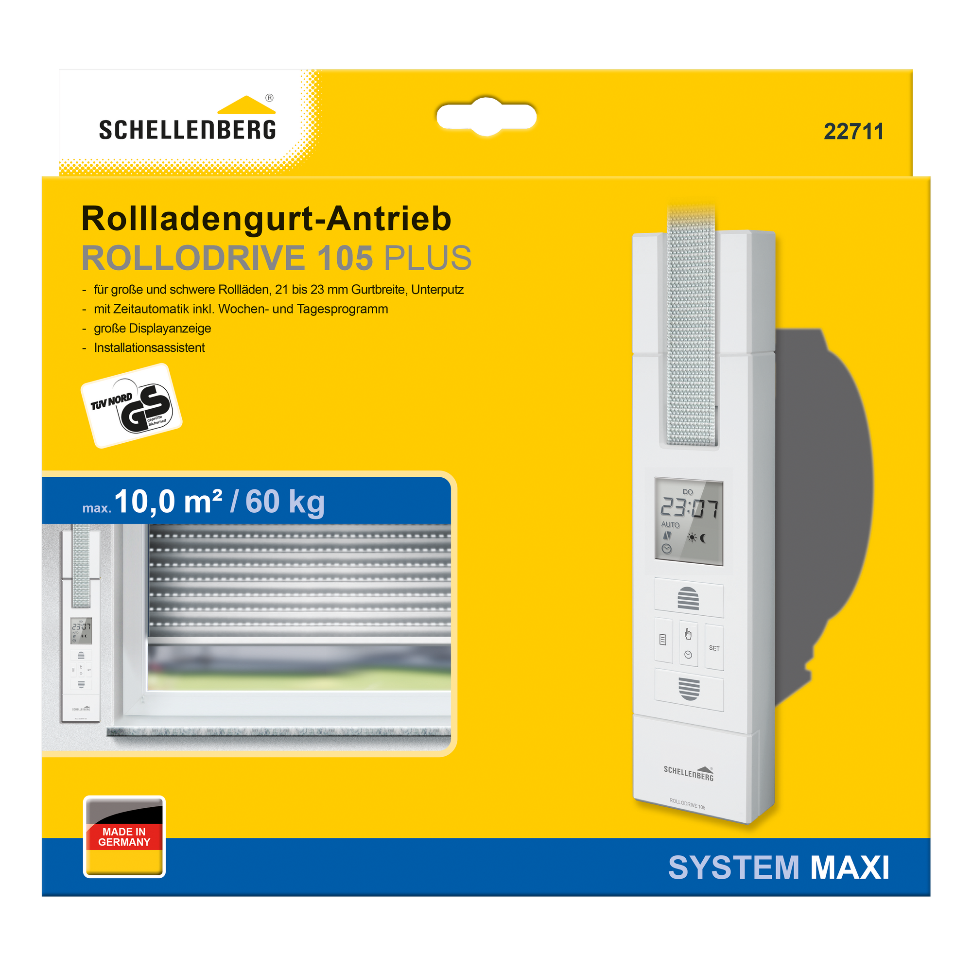 Funk-Rollladengurtantrieb '105 Plus Maxi'