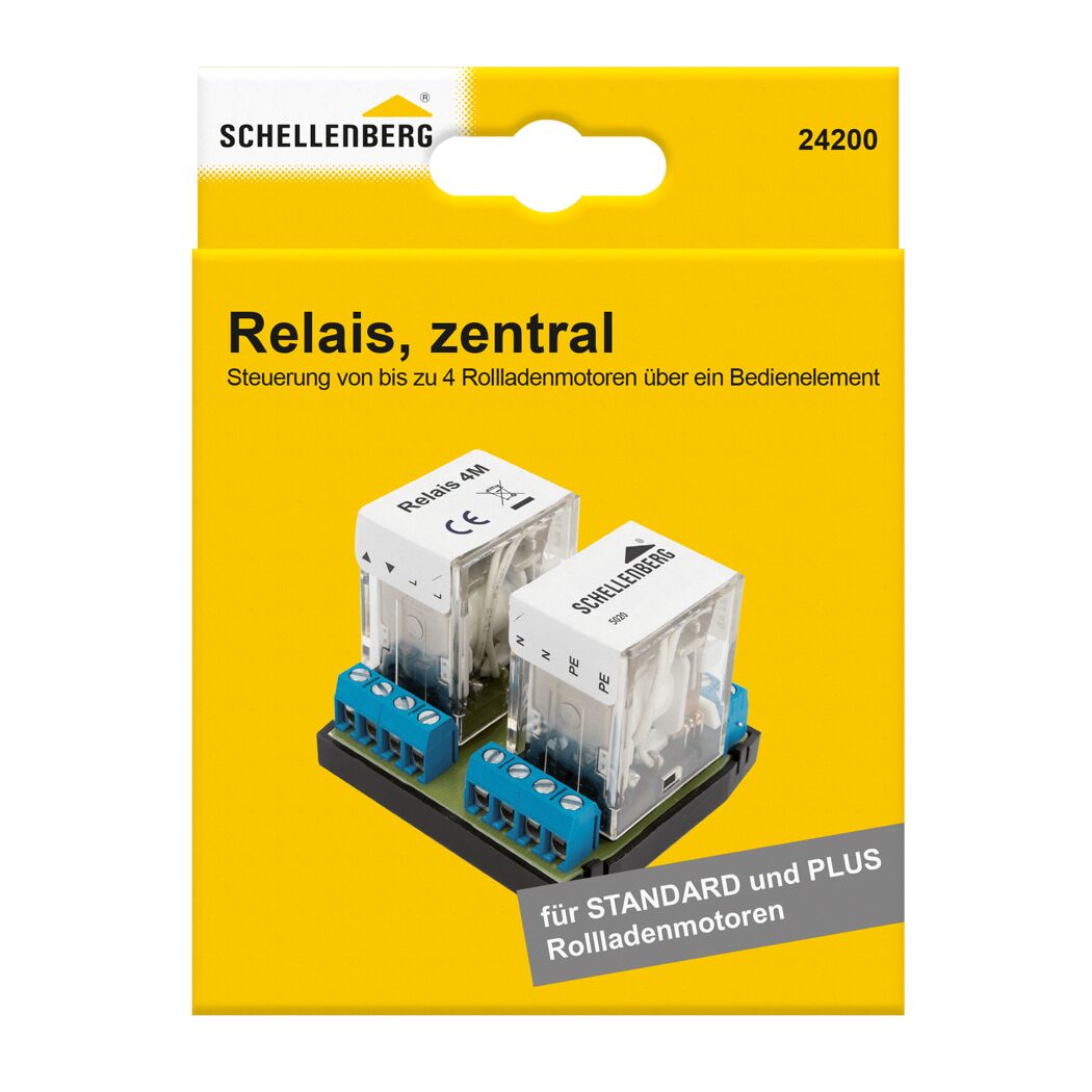 Trennrelais für 4 Rollladenmotoren