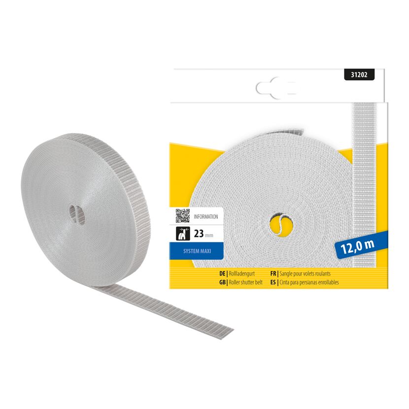 Rollladengurt 2,3 cm x 12 m grau
