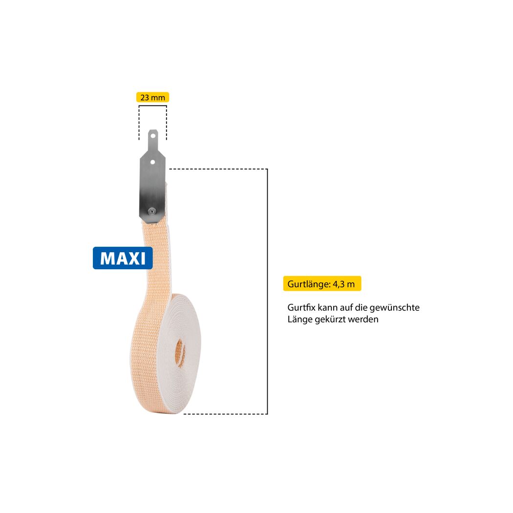 Gurtfix 'Maxi' 23 cm x 4,3 m beige