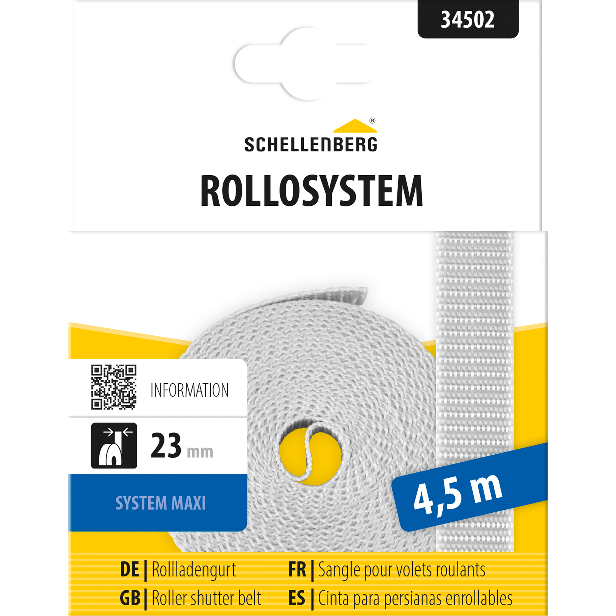 Rollladengurt 23 cm x 4,5 m grau