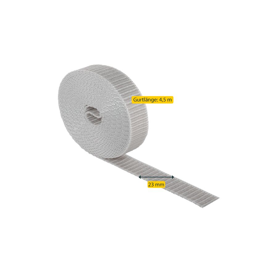 Rollladengurt 23 cm x 4,5 m grau