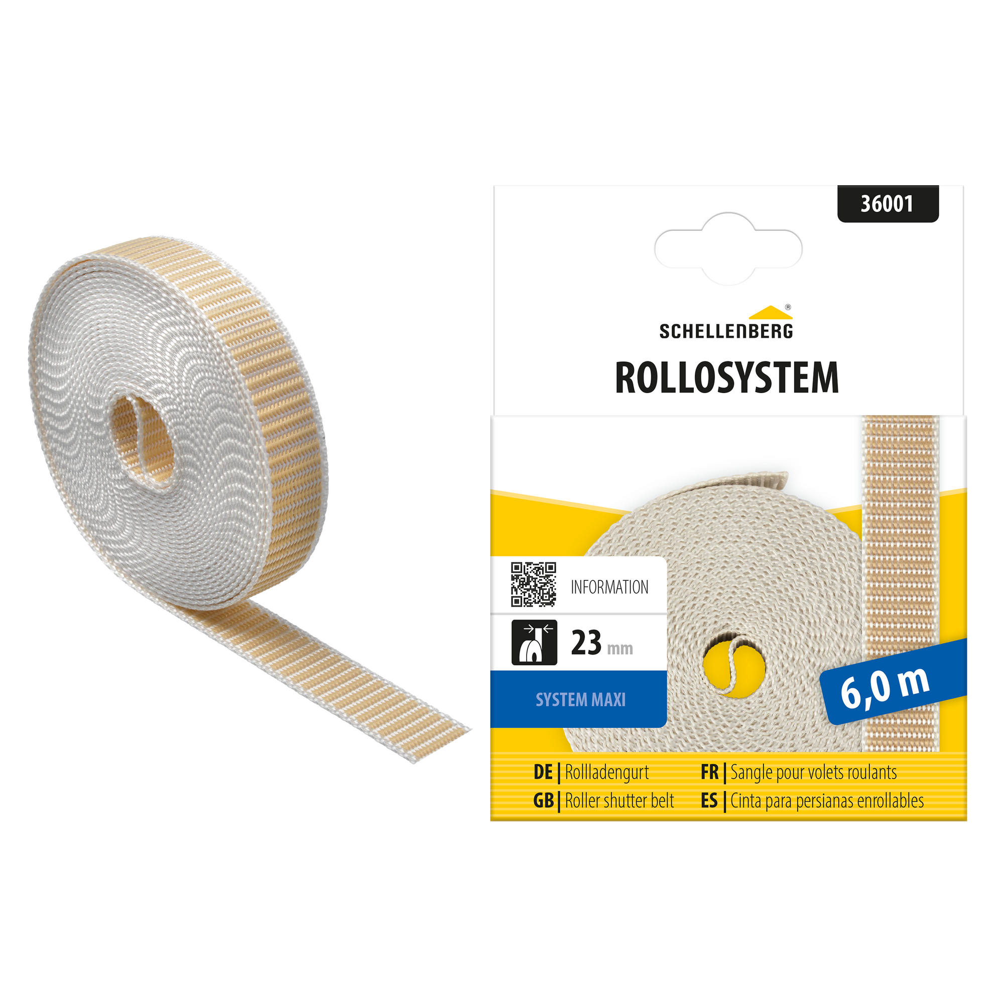 Rollladengurt 23 cm x 6 m beige