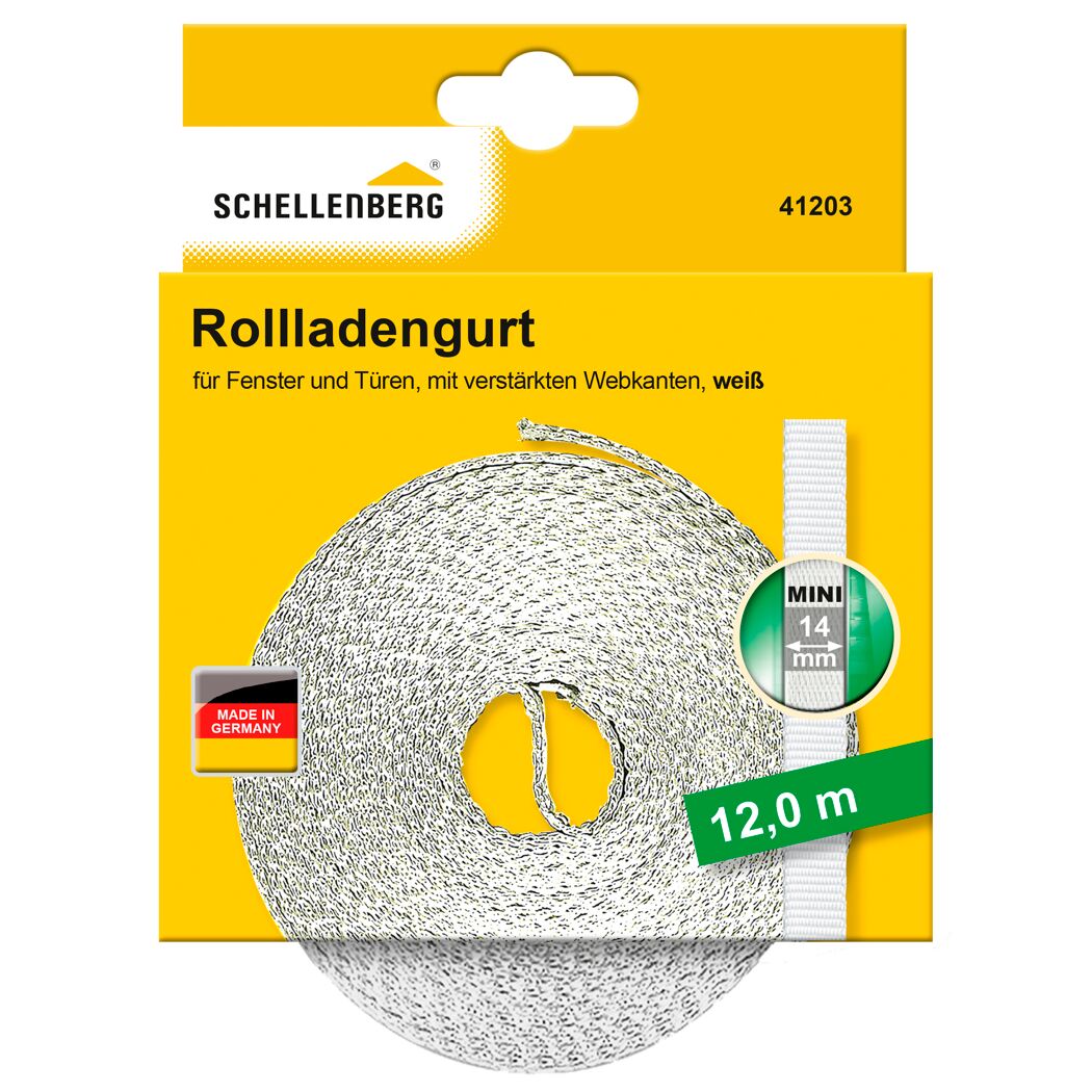 Rollladengurt 14 cm x 12 m weiss