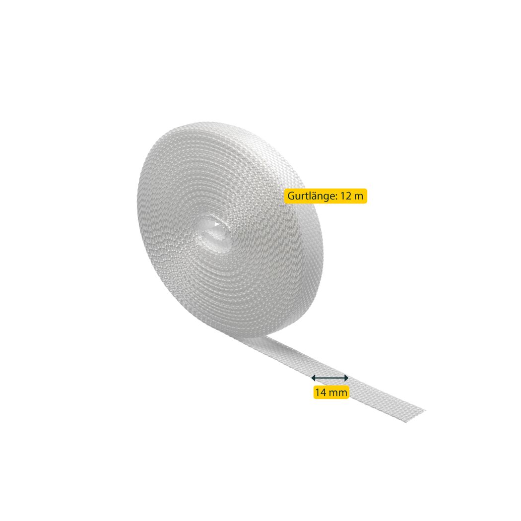 Rollladengurt 14 cm x 12 m weiss