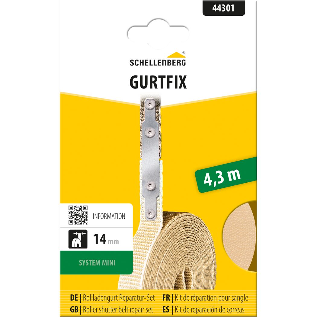 Gurtfix 'Mini' 14 cm x 4,3 m beige
