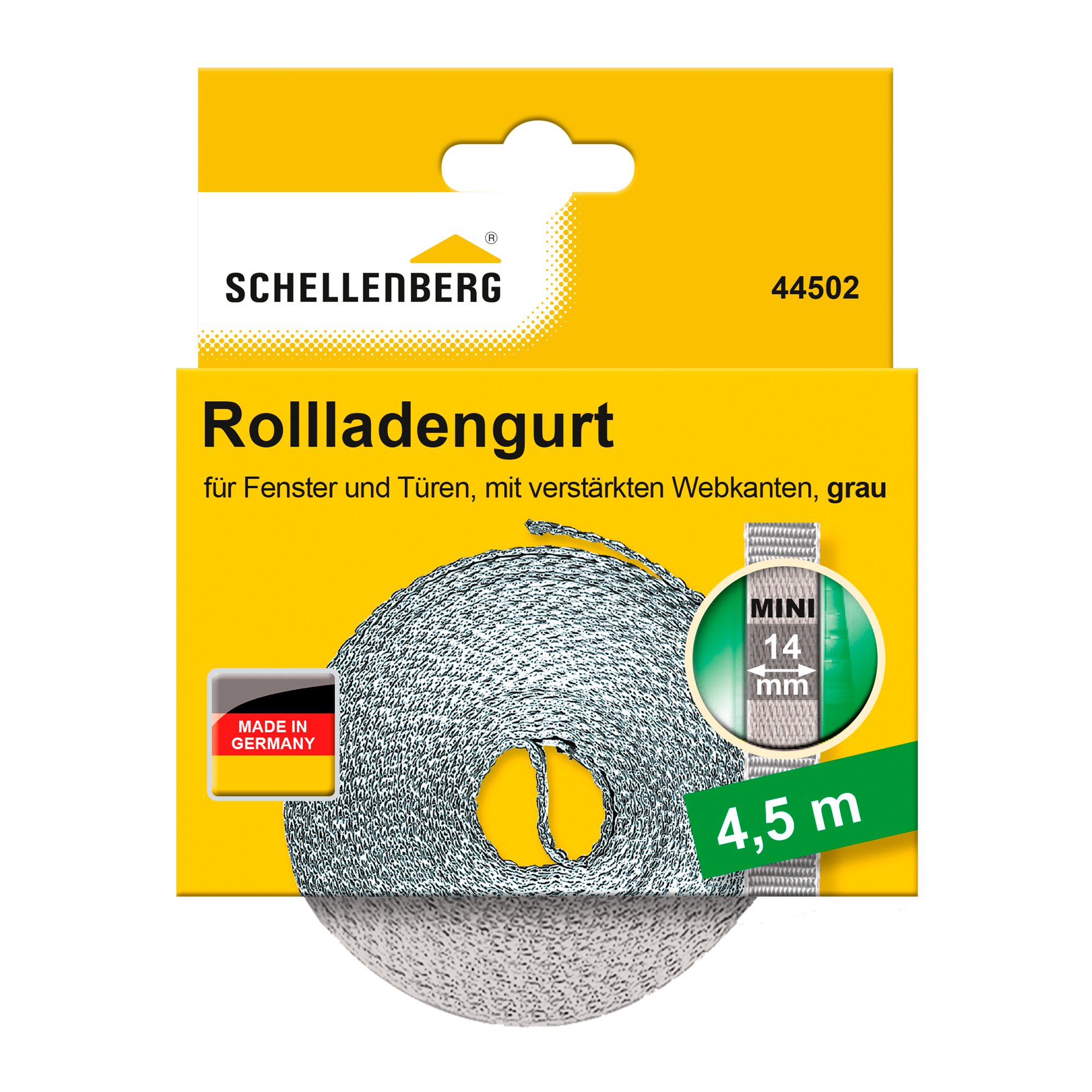 Rollladengurt 14 cm x 4,5 m grau