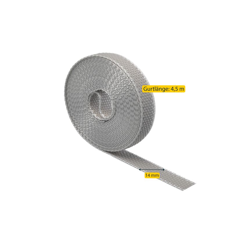 Rollladengurt 14 cm x 4,5 m grau