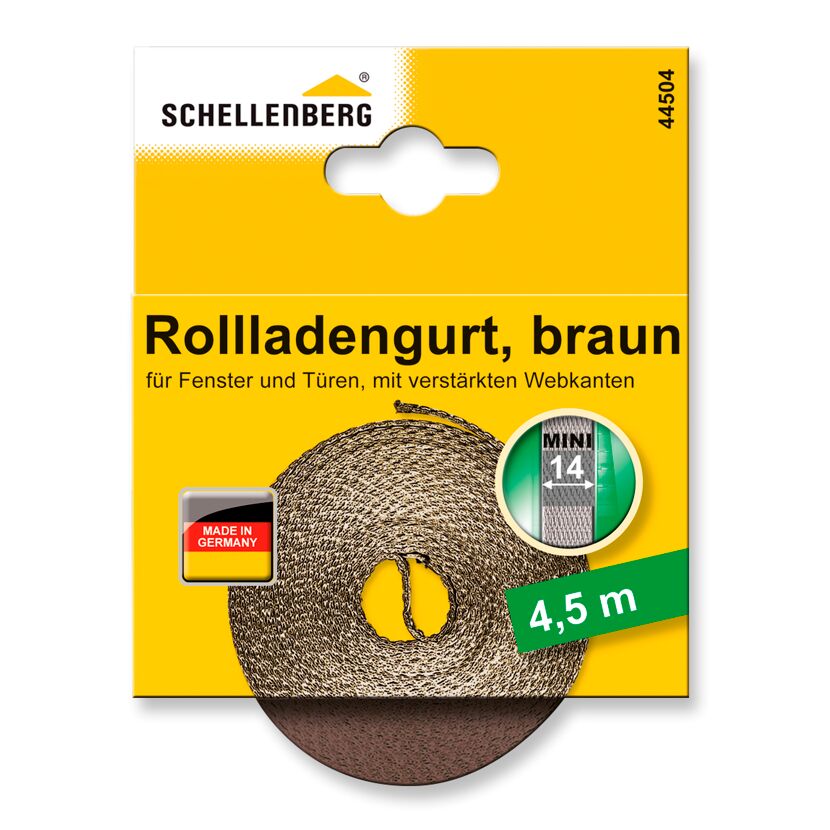Rollladengurt 14 cm x 4,5 m braun