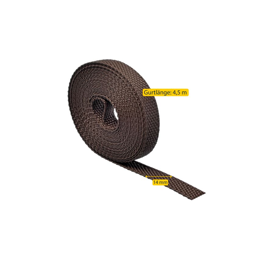 Rollladengurt 14 cm x 4,5 m braun