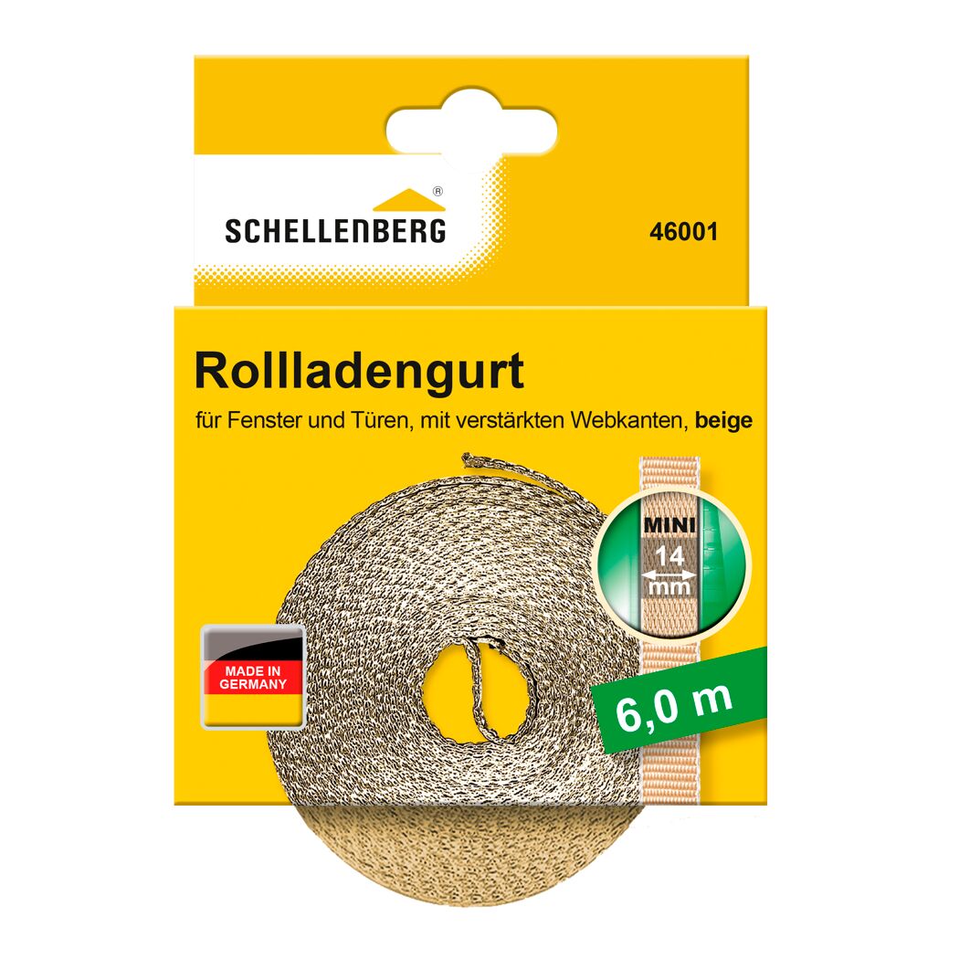 Rollladengurt 14 cm x 6 m beige