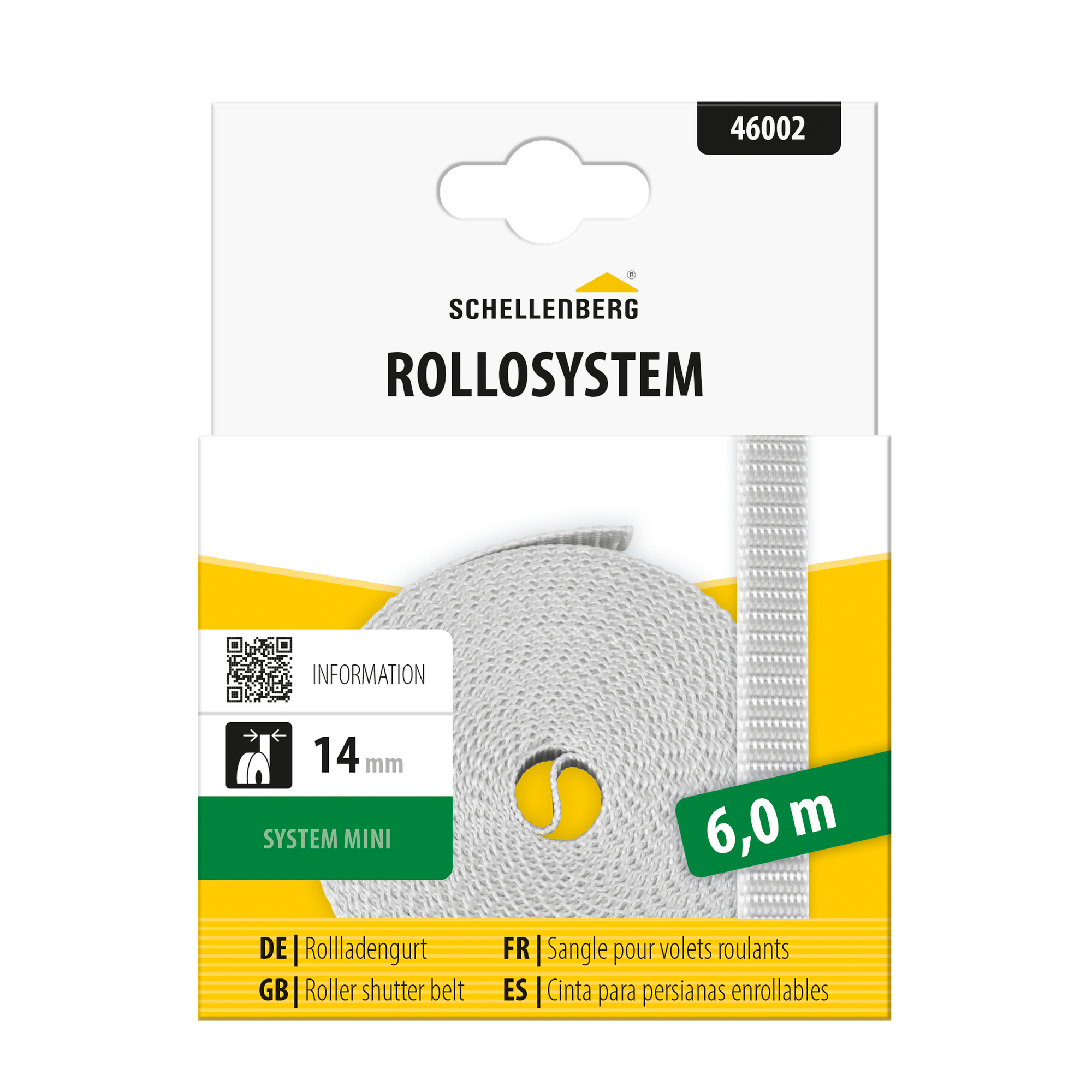Rollladengurt 14 cm x 6 m grau