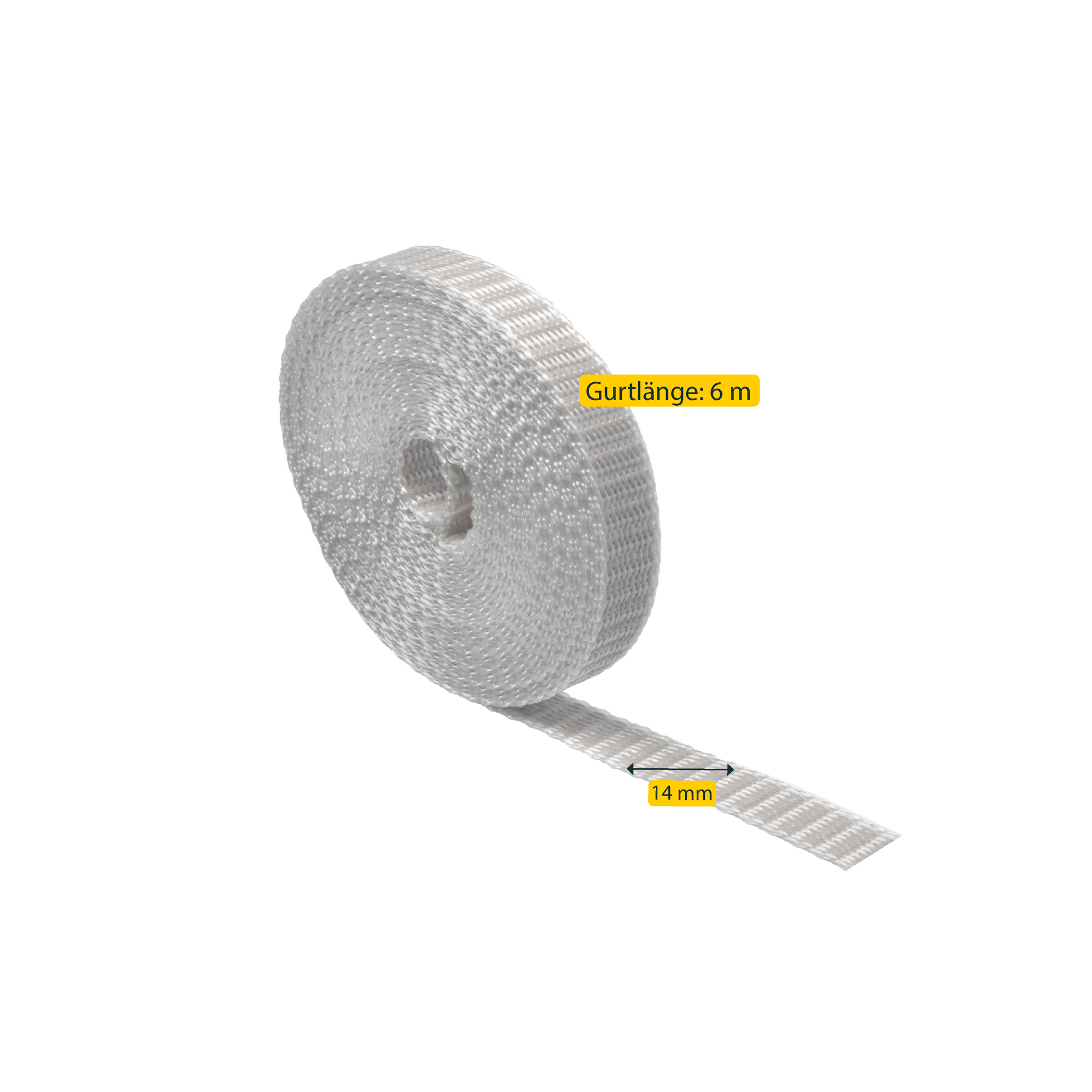Rollladengurt 14 cm x 6 m grau