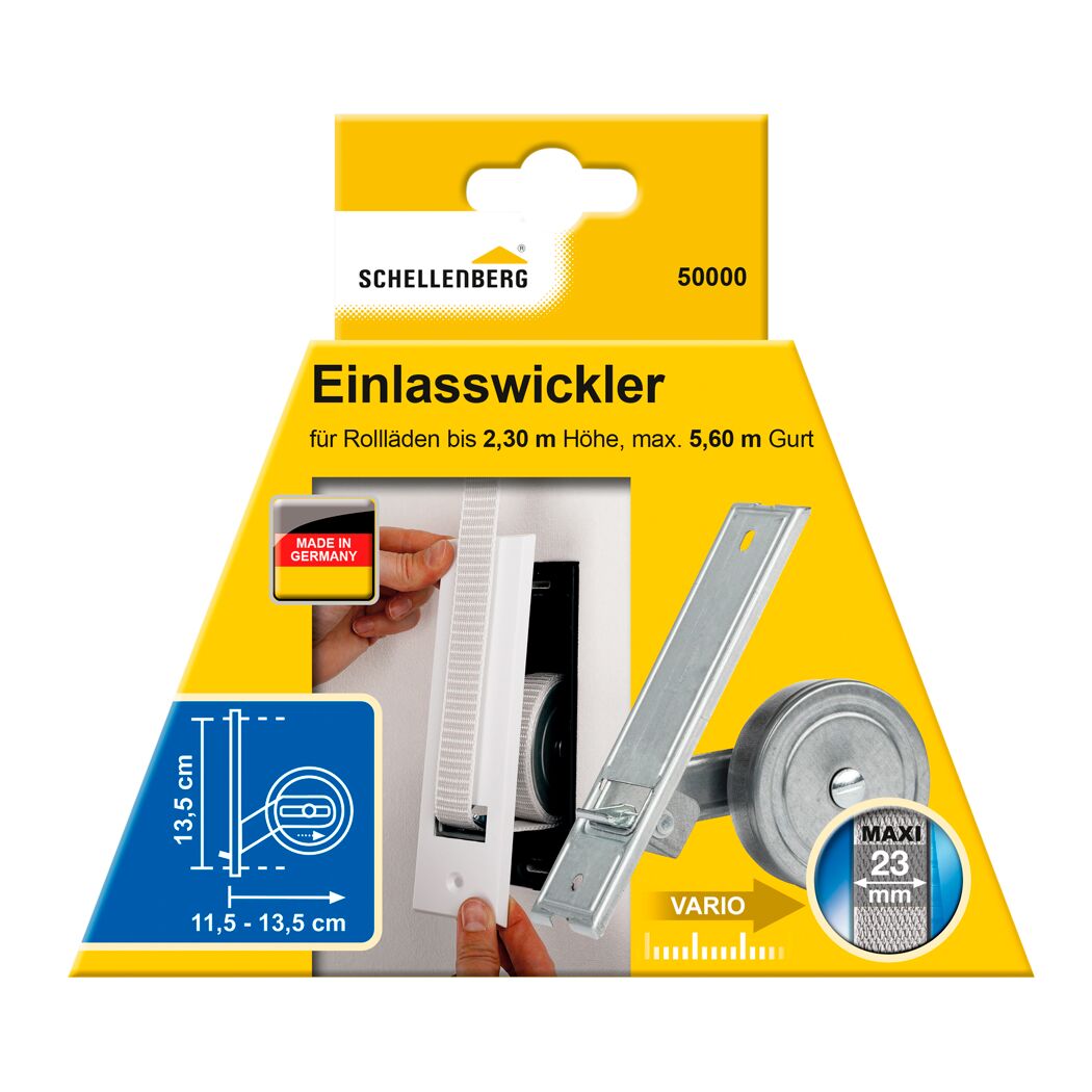 Einlasswickler 'Maxi' Lochabstand 13,5 cm