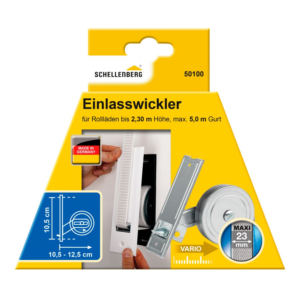 Einlasswickler 'Maxi' Lochabstand 10,5 cm