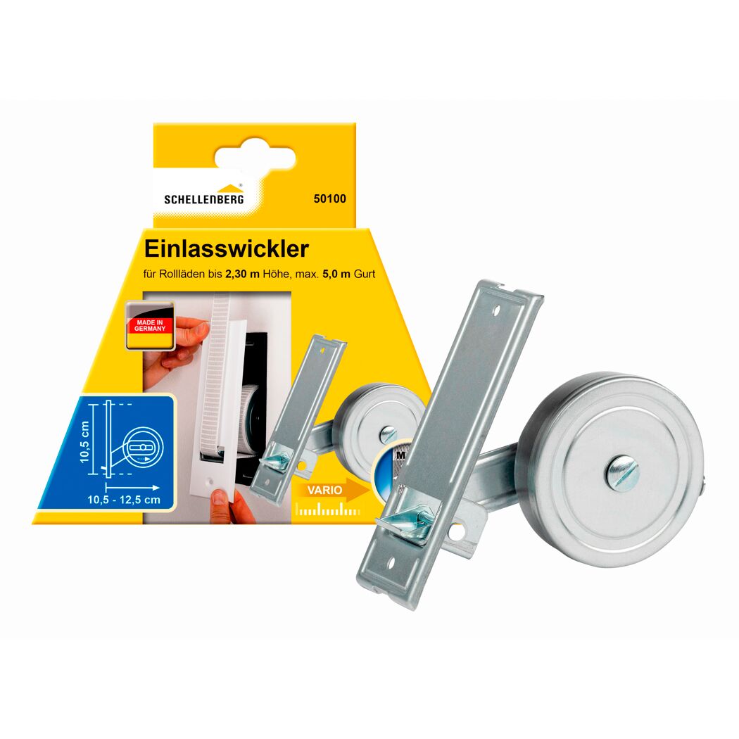 Einlasswickler 'Maxi' Lochabstand 10,5 cm