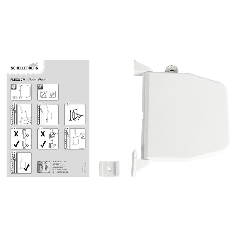 Aufschraubwickler Flexo 'Mini' 7m weiß