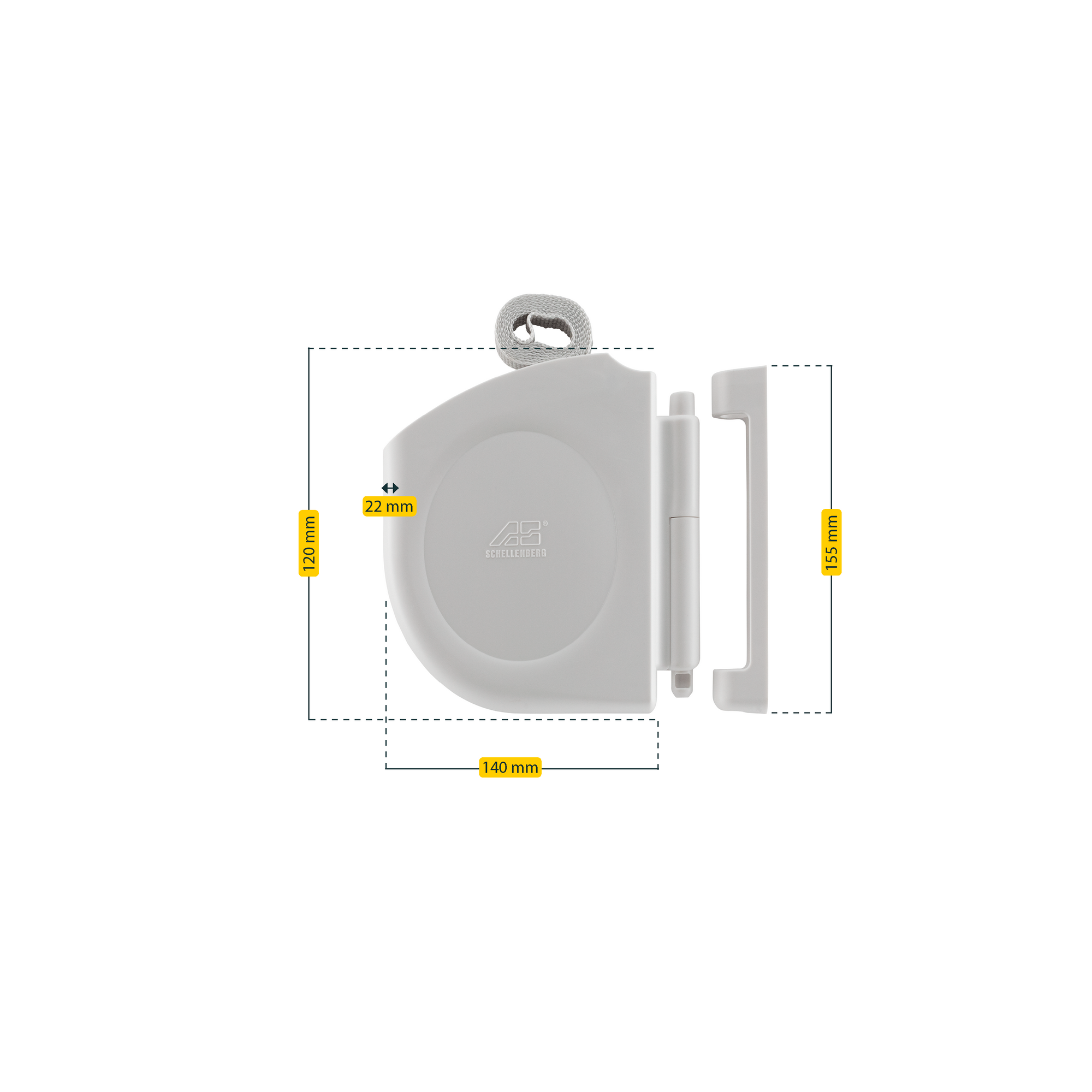 Aufschraubwickler Design 'Mini' weiß