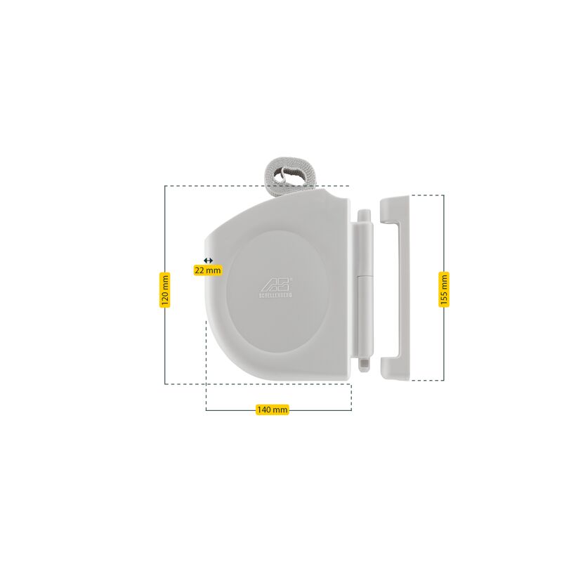 Aufschraubwickler Design 'Mini' weiß