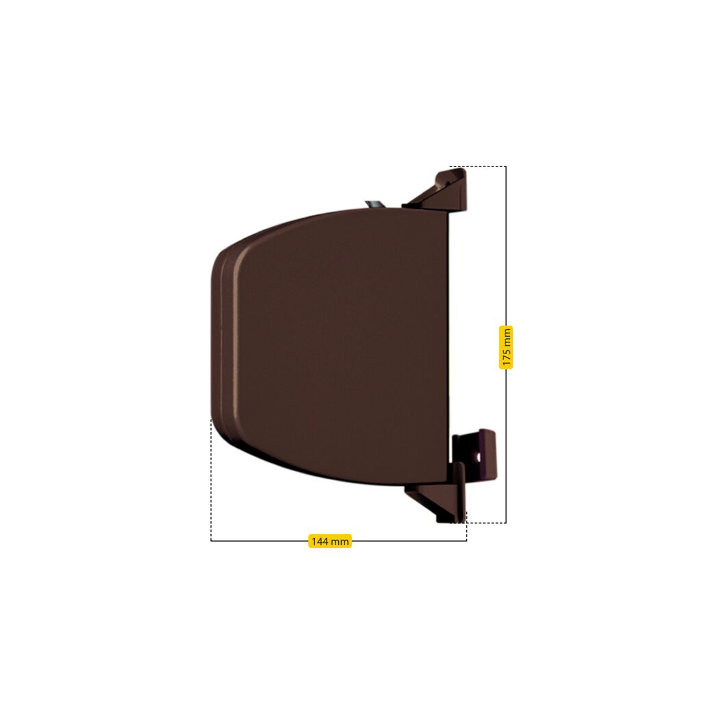 Aufschraubwickler Flexo aufklappbar 'Mini' braun