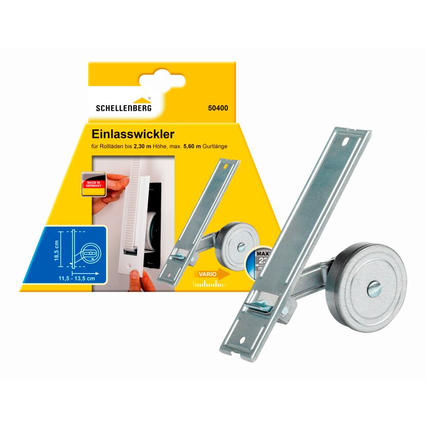 Einlasswickler 'Maxi' Lochabstand 18,5 cm
