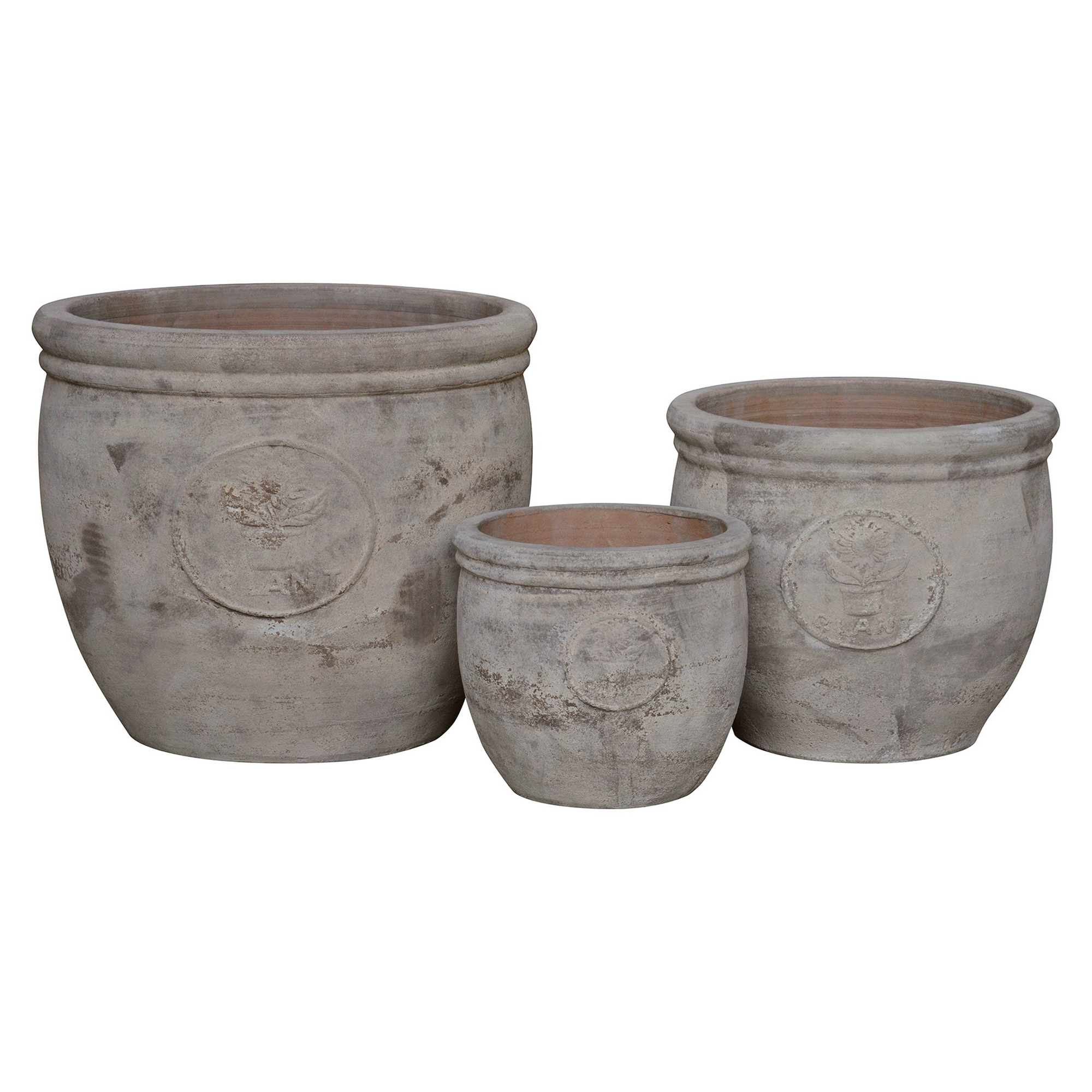 Pflanzgefäß 'Samos' braun Ø 38 x 32 cm