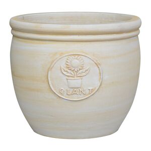 Pflanzgefäß 'Samos' creme Ø 38 x 32 cm
