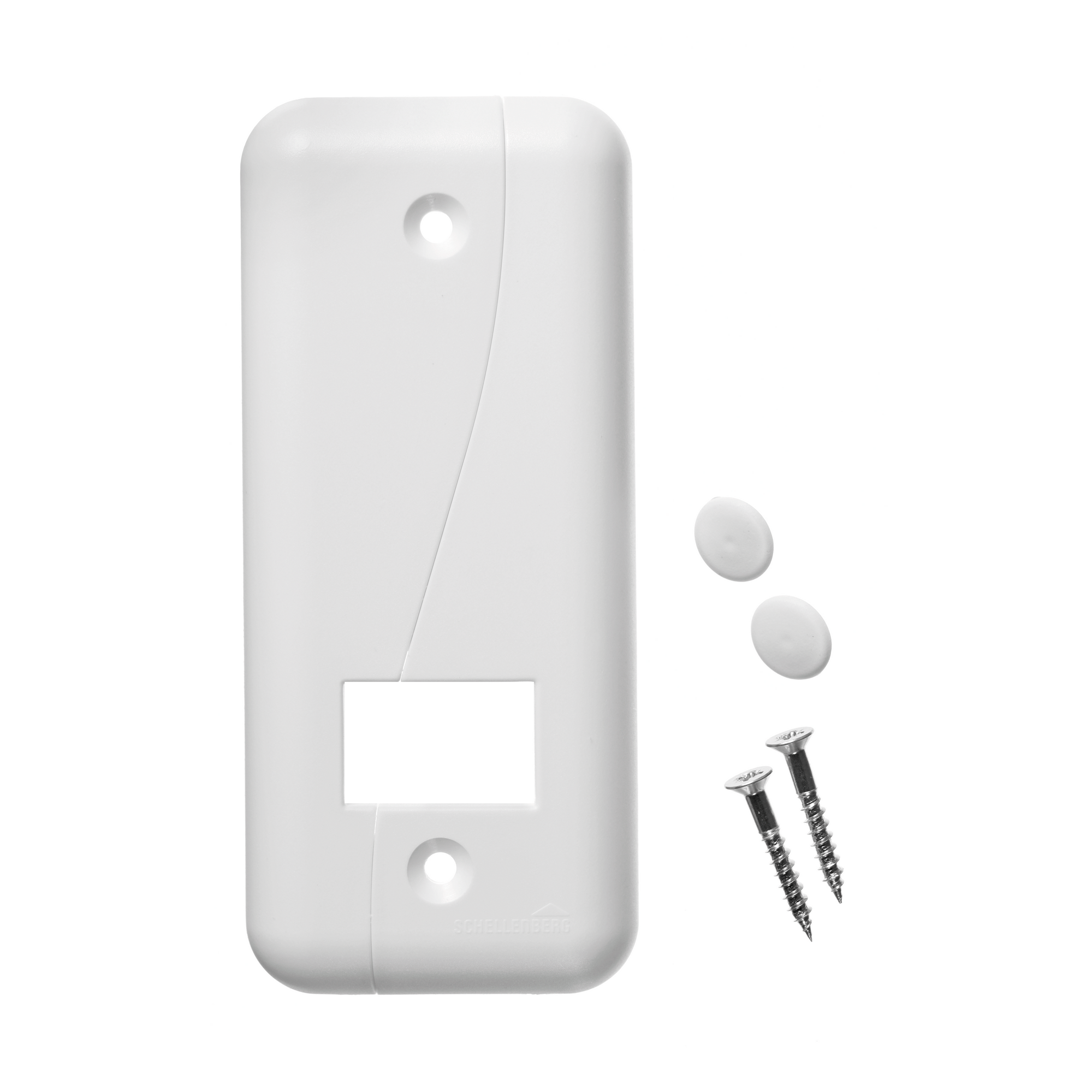 Abdeckplatte 'DUO Maxi' weiß 10,5 cm