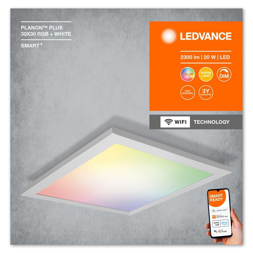 LED-Panel 'Planon Plus' 30 x 30 mm 20 W 1400 lm