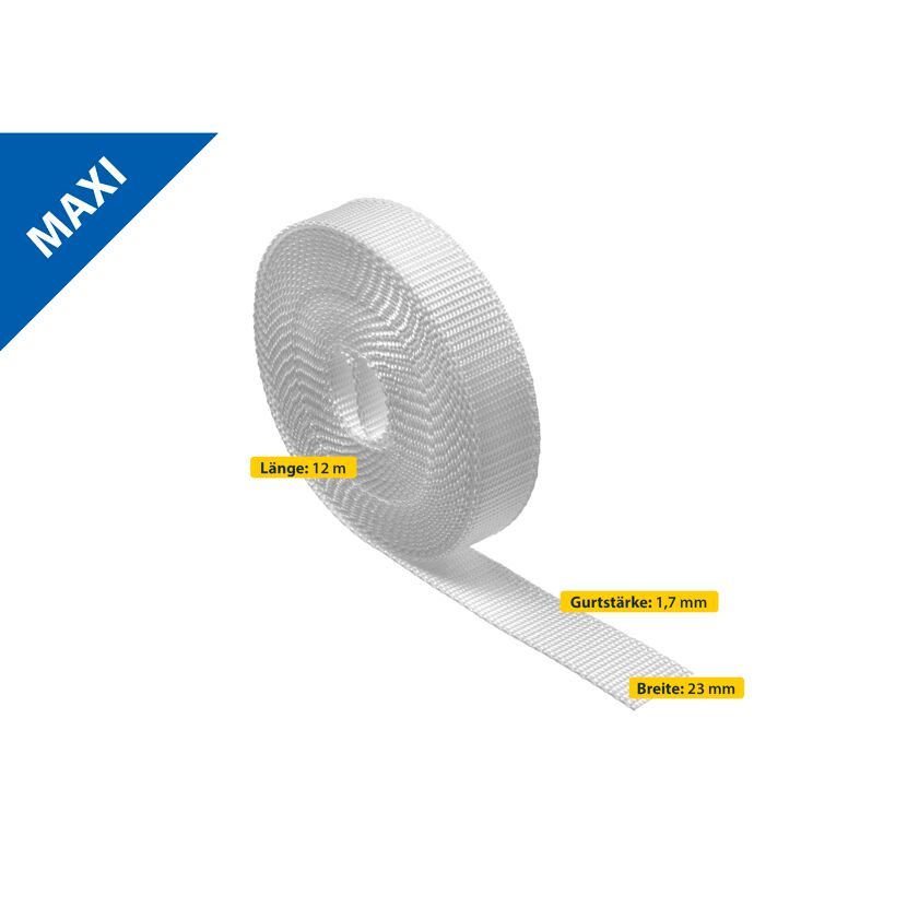 Rollladengurt 23 cm x 12 m weiß