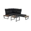 Loungemöbelset 'Allegra' für 3 Personen Aluminium/Stahl