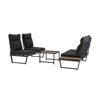 Loungemöbelset 'Allegra' für 3 Personen Aluminium/Stahl