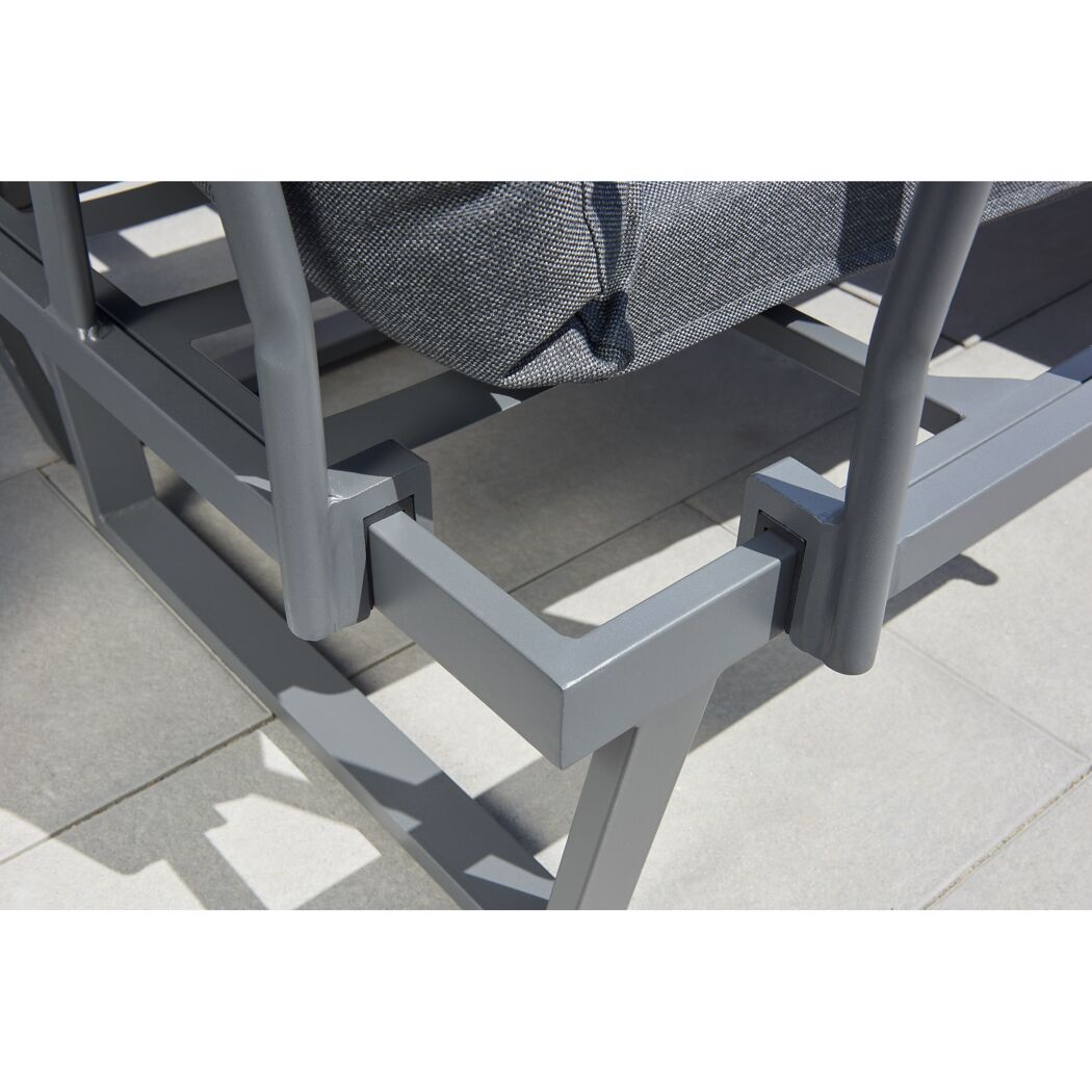 Loungemöbelset 'Allegra' für 3 Personen Aluminium/Stahl