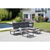 Loungemöbelset 'Allegra' für 3 Personen Aluminium/Stahl