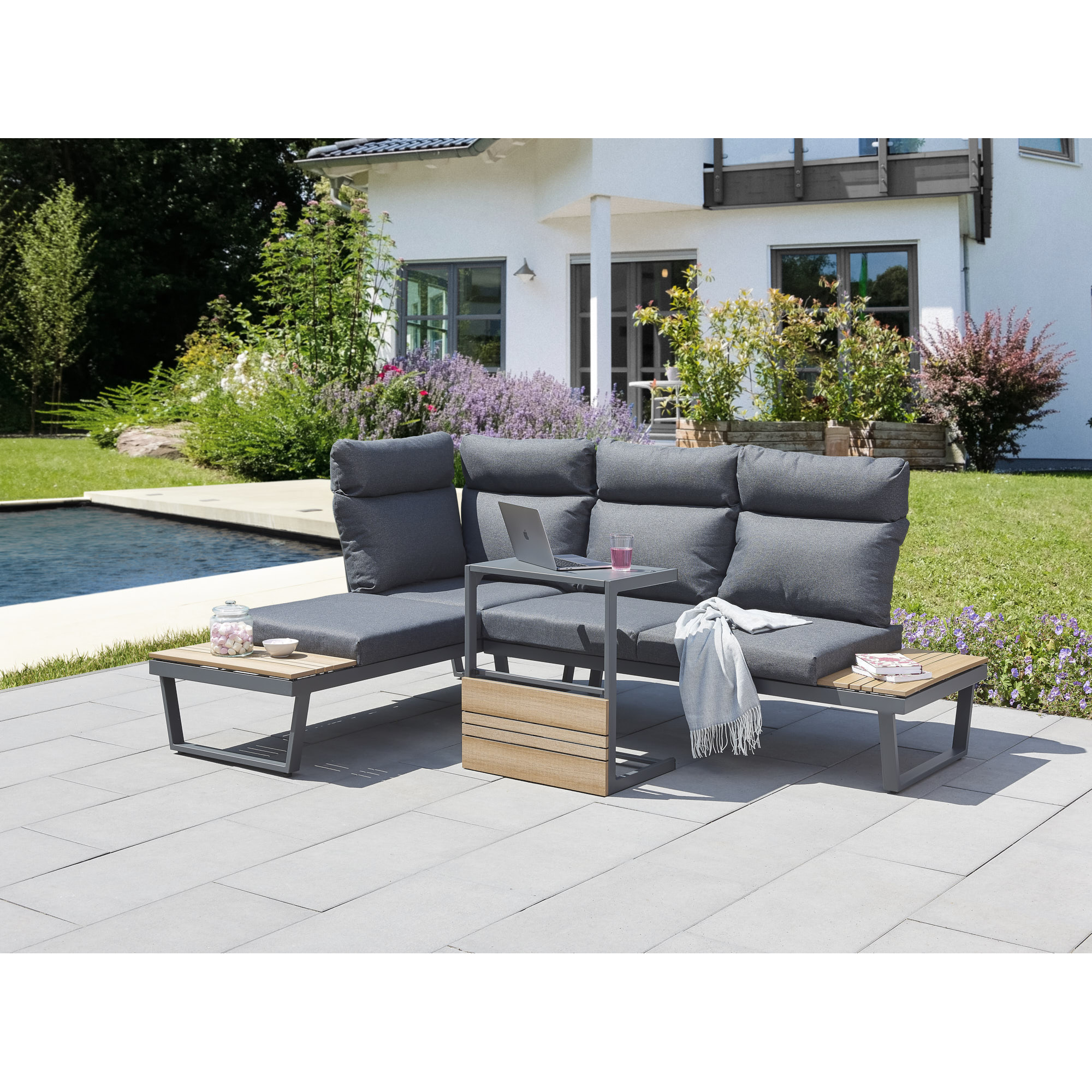 Gartenmöbel-Lounge 'Allegra' 3-teilig