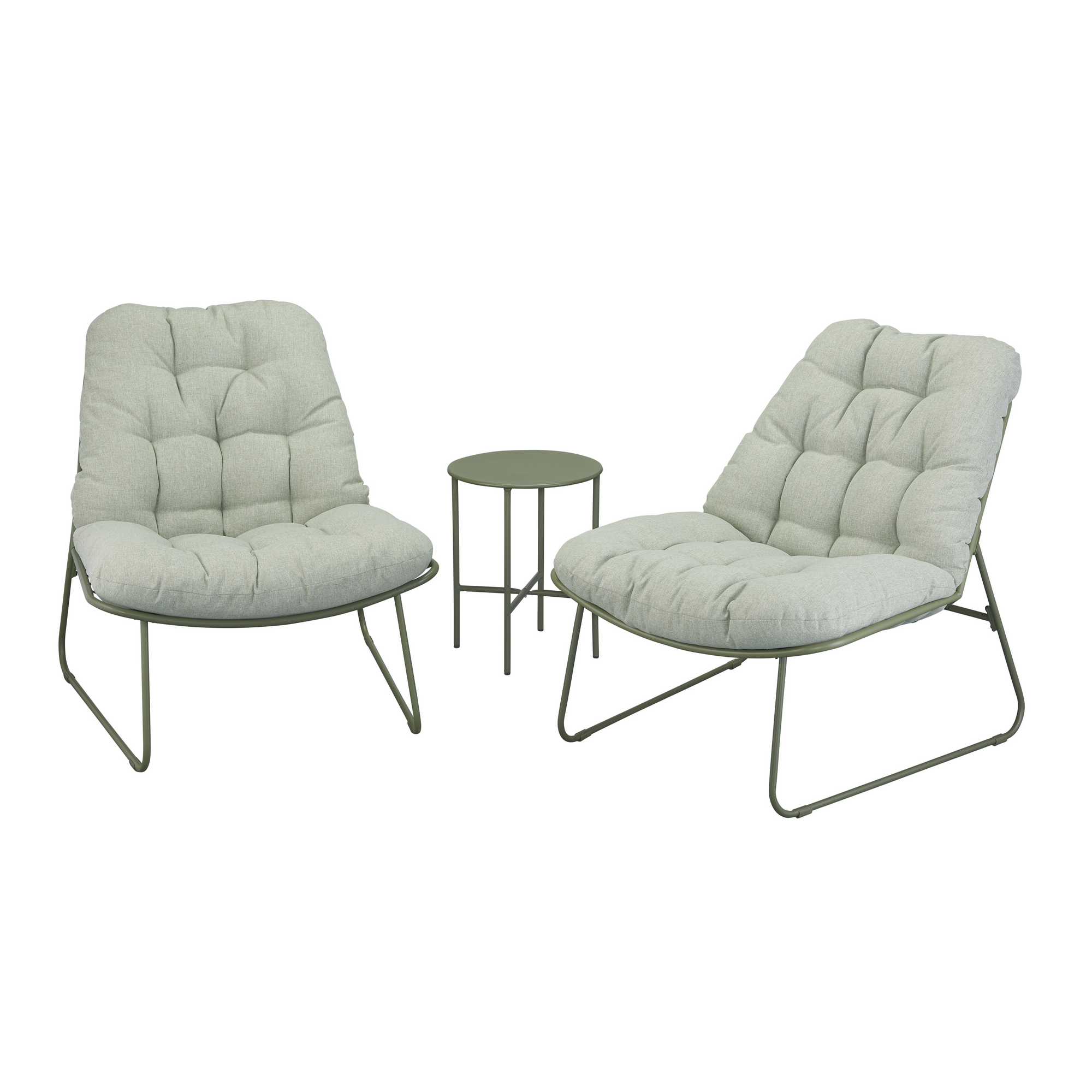 Balkonmöbel-Set 'Celina' grün 3-teilig