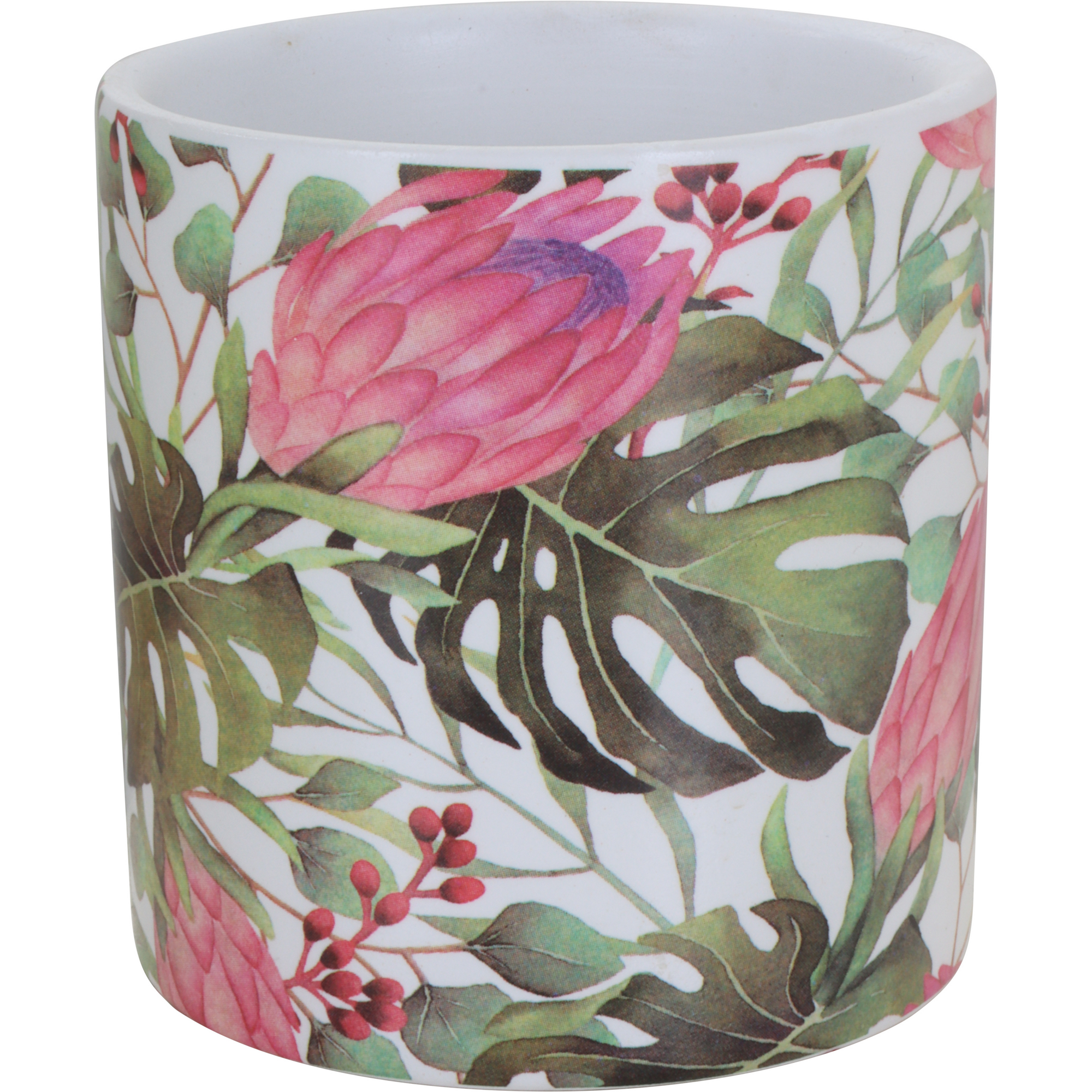 Übertopf 'Artischockenblüte' Ø 8,3 x 7,5 cm