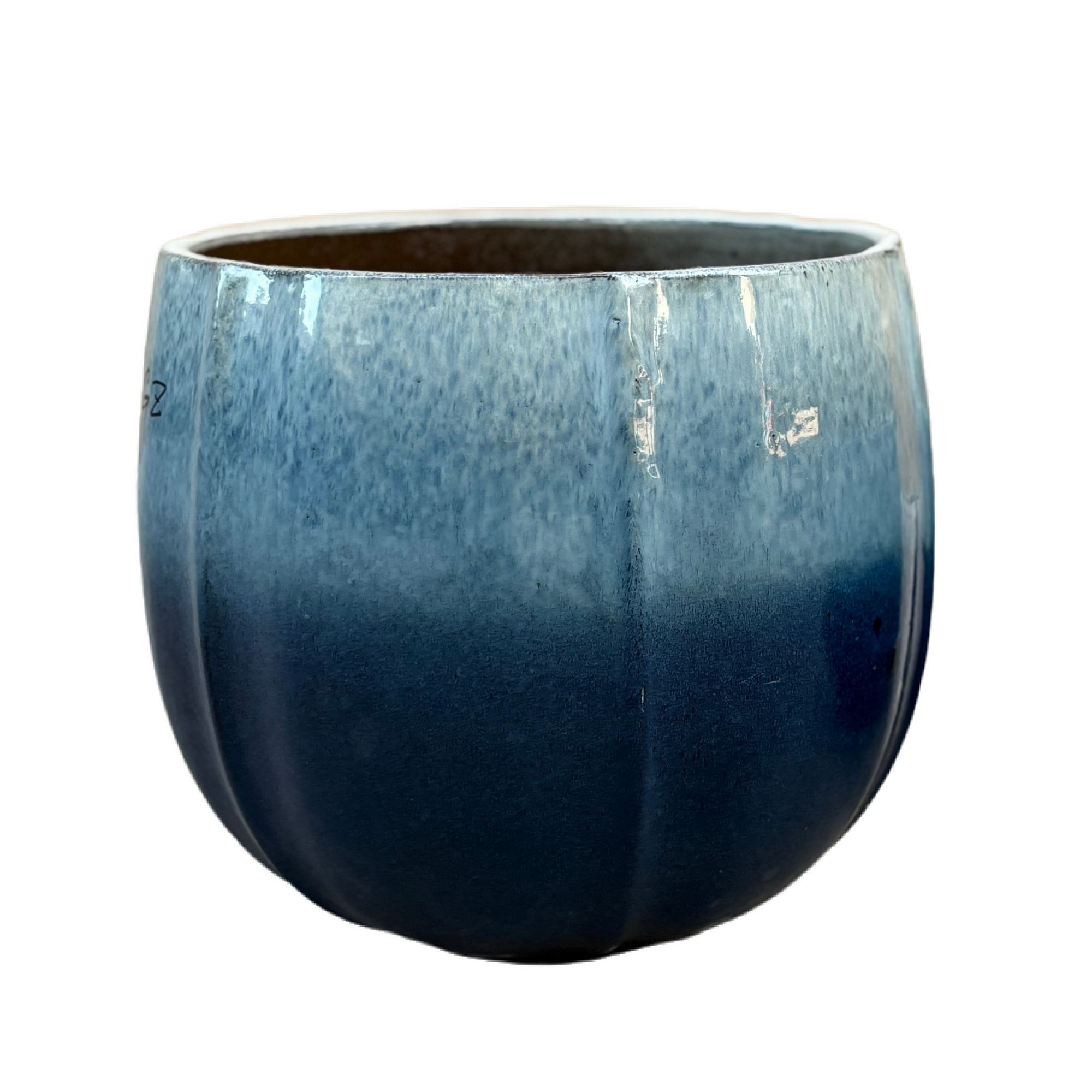 Pflanzgefäß 'Corsica' petrol Ø 21 x 19 cm