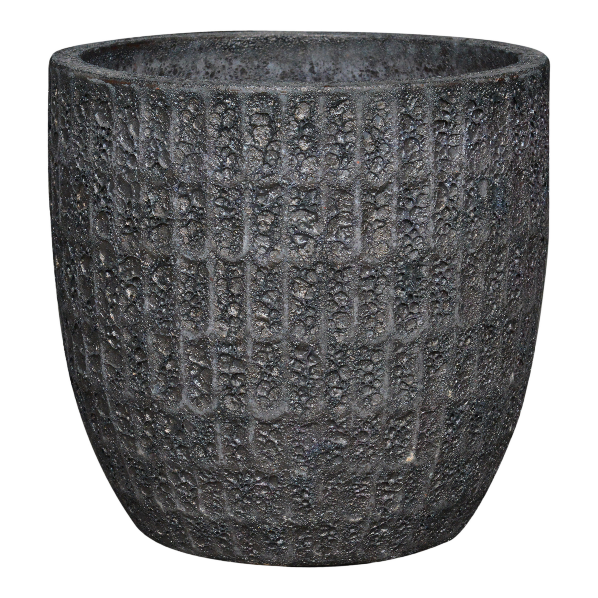 Pflanzgefäß 'Palma' anthrazit Ø 28 x 27 cm