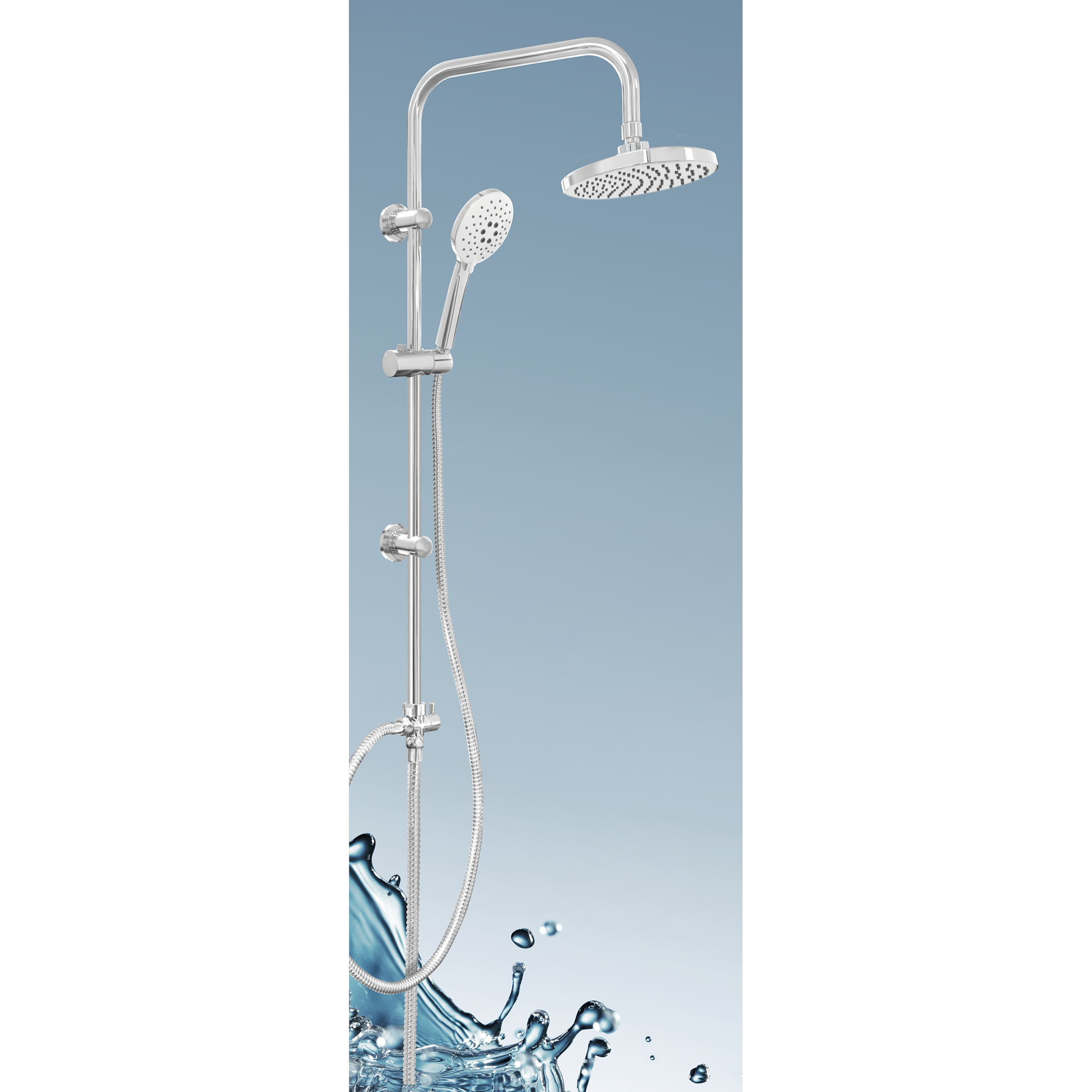 Duschsäule 'Antilla' Edelstahl verchromt 95 cm