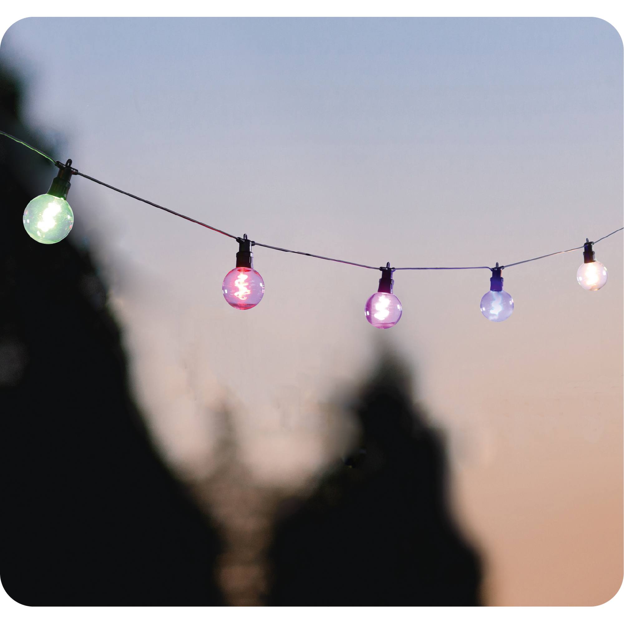 Solar Lichterkette 'Kugeln' 10 LEDs mehrfarbig 450 cm