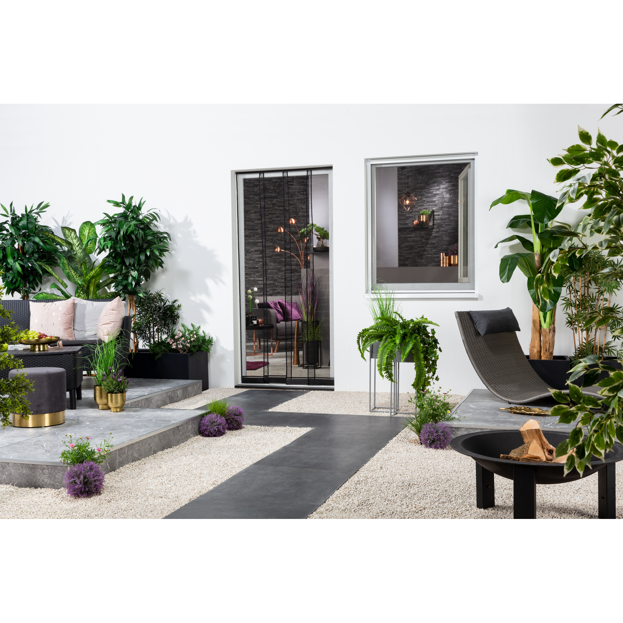 Lamellenvorhang 'Filatec' 100 x 220 cm, schwarz